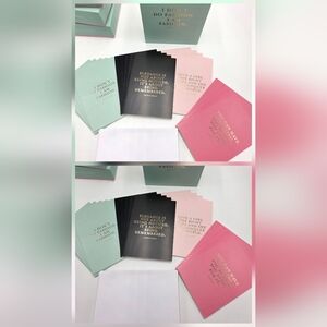 40 Fashionistas Qoutable Qoutes Blank Notecards & Envelopes In Gold Foil Prints